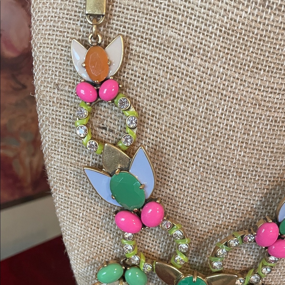 Stella & Dot Multicolor Floral Necklace - Picture 4 of 9